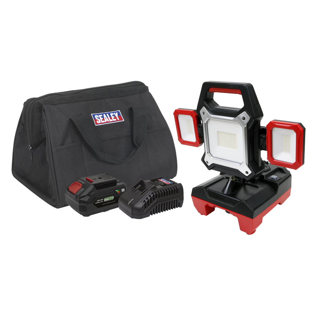 SV20 Series 2-in-1 Cordless/Corded 45W SMD LED Worklight Kit 20V 4Ah CP20VWLKIT1