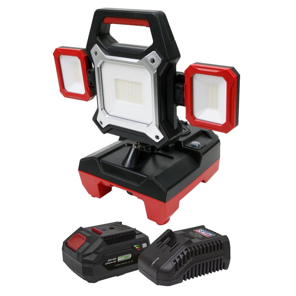 SV20 Series 2-in-1 Cordless/Corded 45W SMD LED Worklight Kit 20V 4Ah CP20VWLKIT1