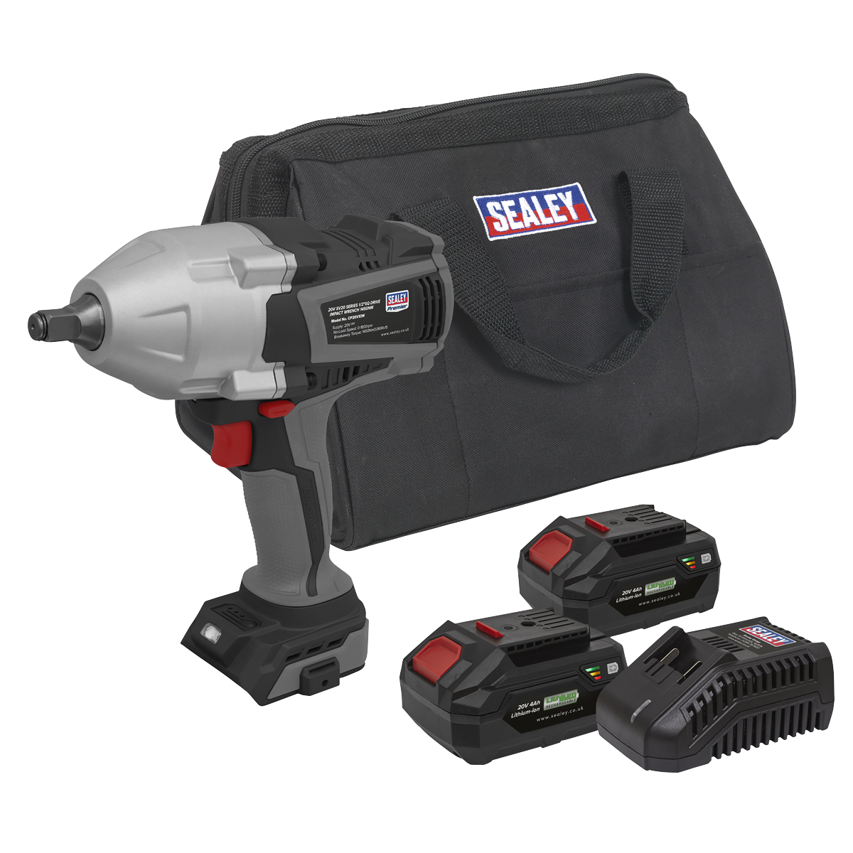 SV20 Series Brushless Cordless Impact Wrench Kit 20V 4Ah - 2 Batteries CP20VXIWKIT1