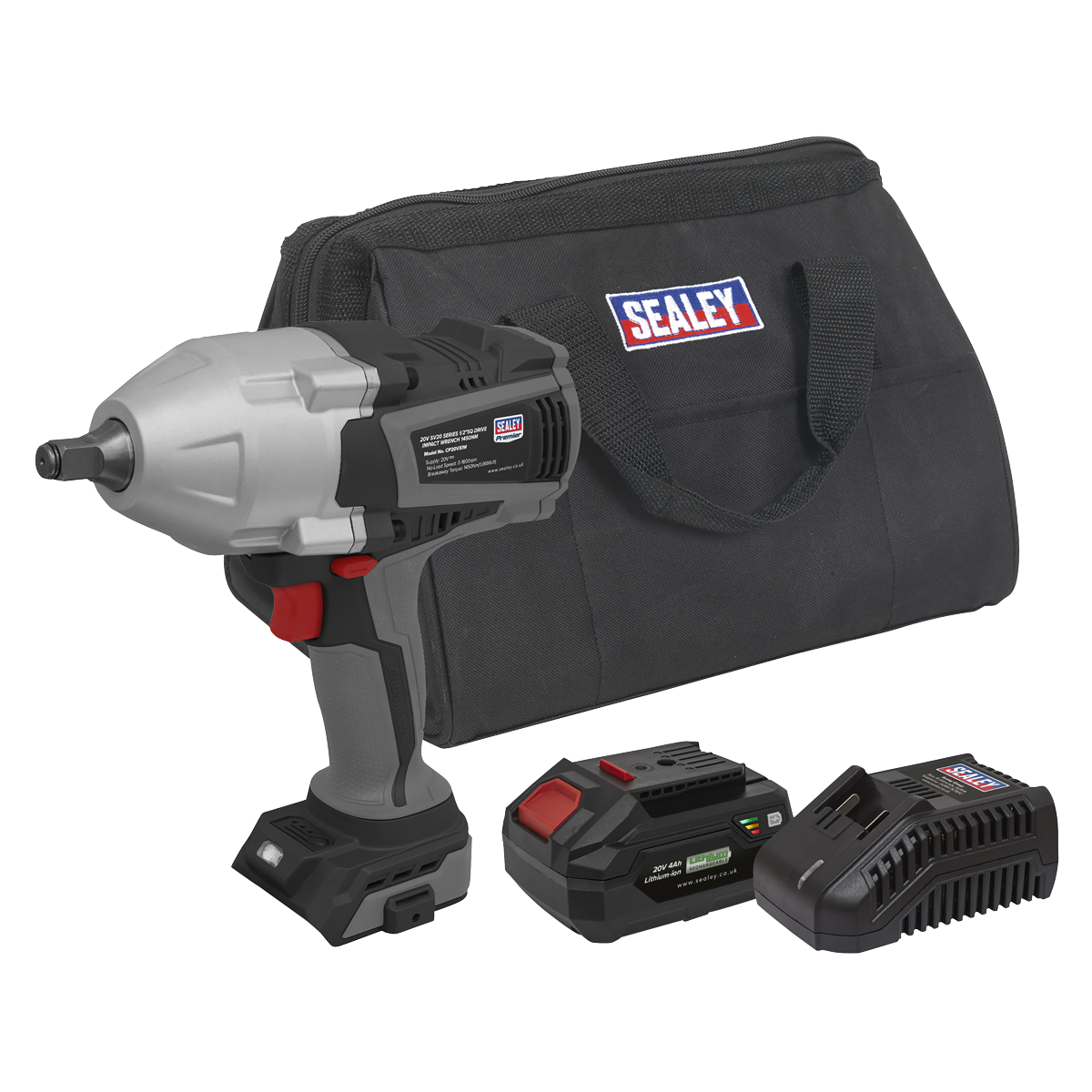 SV20 Series 1/2"Sq Drive Cordless Impact Wrench Kit 20V 4Ah & Euro Plug CP20VXIWKITEU