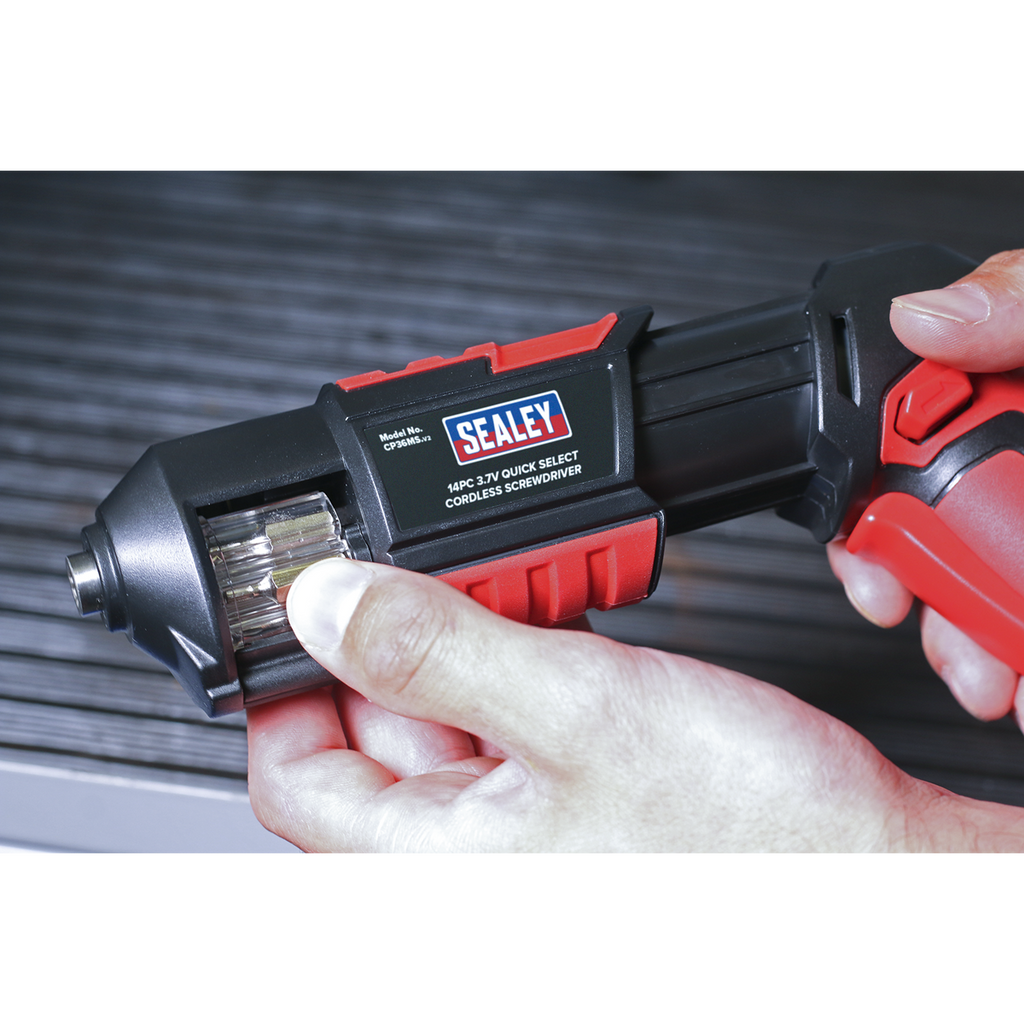 Cordless Quick Select Screwdriver 3.7V 14pc CP36MS