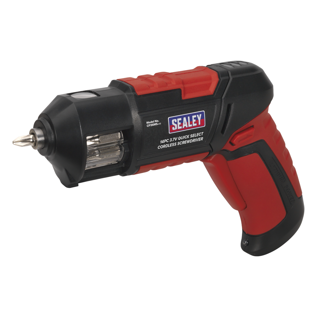 Cordless Quick Select Screwdriver 3.7V 14pc CP36MS