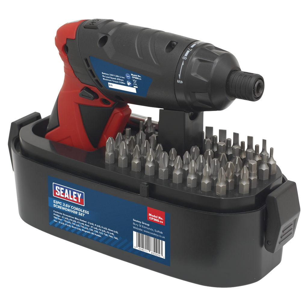 Cordless Screwdriver Set 3.6V 53pc CP36S