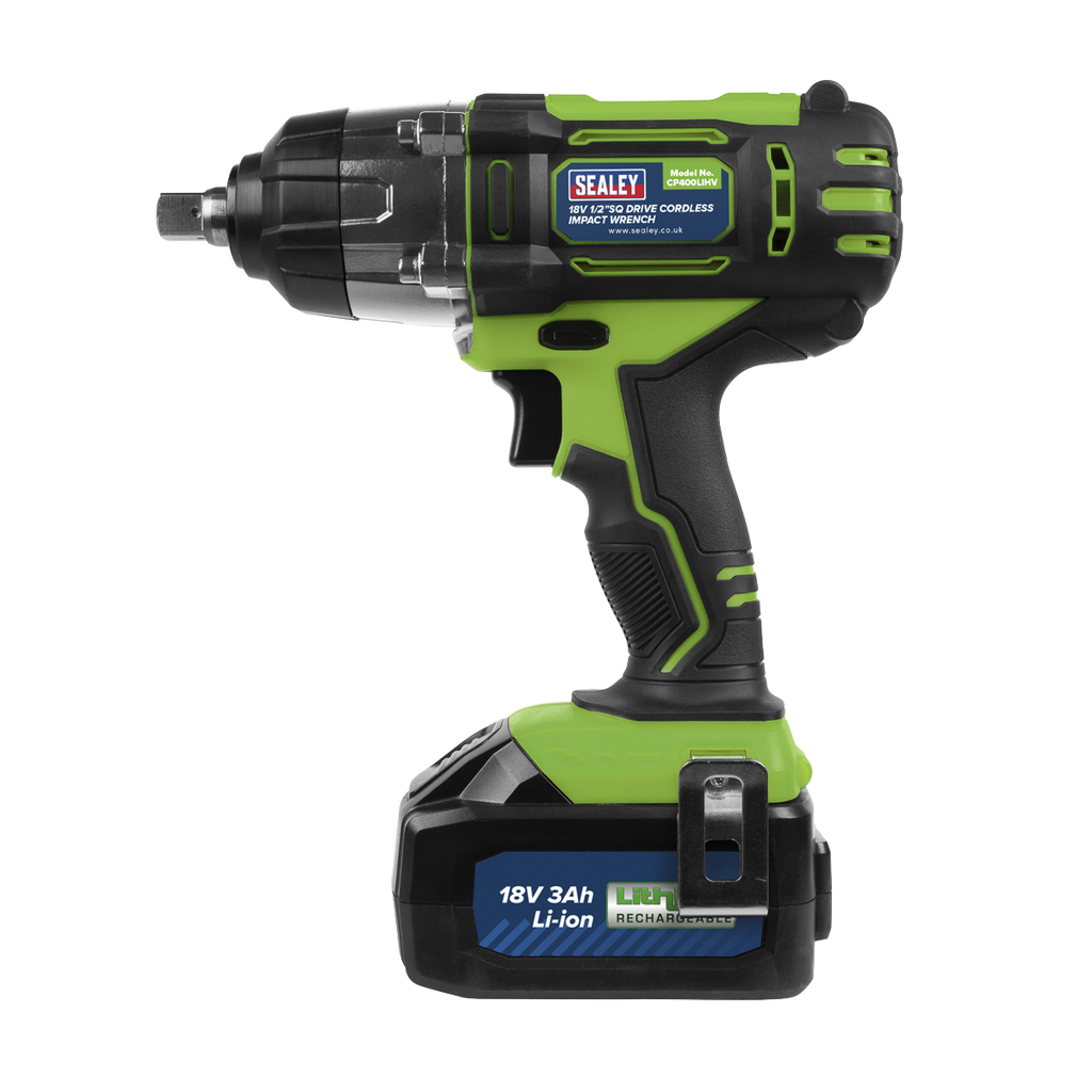 1/2"Sq Drive Hi-Vis Cordless Impact Wrench Euro 18V 3Ah CP400LIHVEU