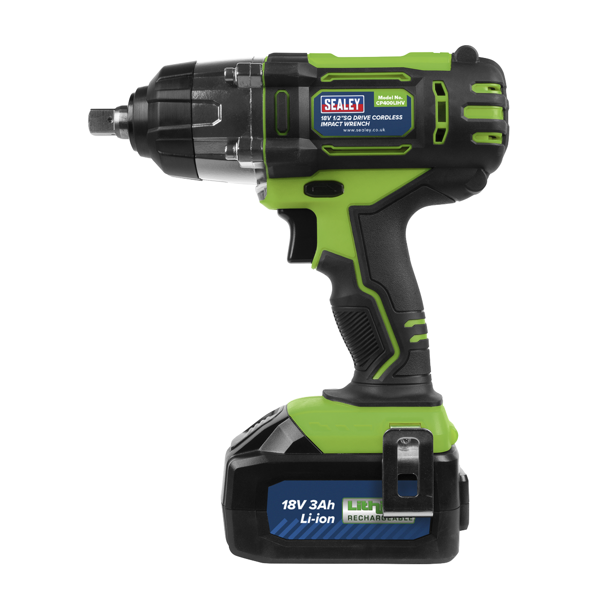 1/2"Sq Drive Hi-Vis Cordless Impact Wrench Euro 18V 3Ah CP400LIHVEU