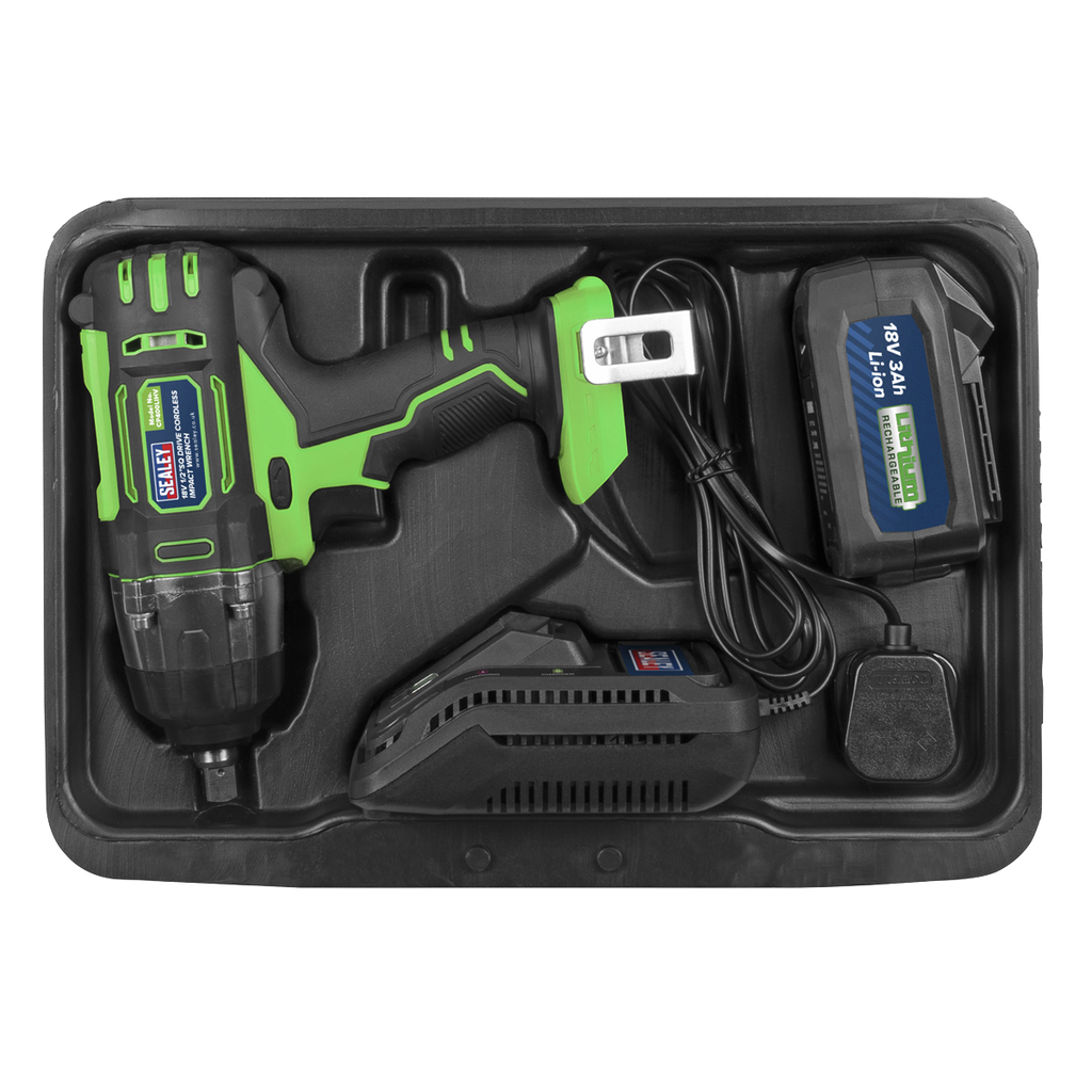 1/2"Sq Drive Hi-Vis Cordless Impact Wrench 18V 3Ah CP400LIHV