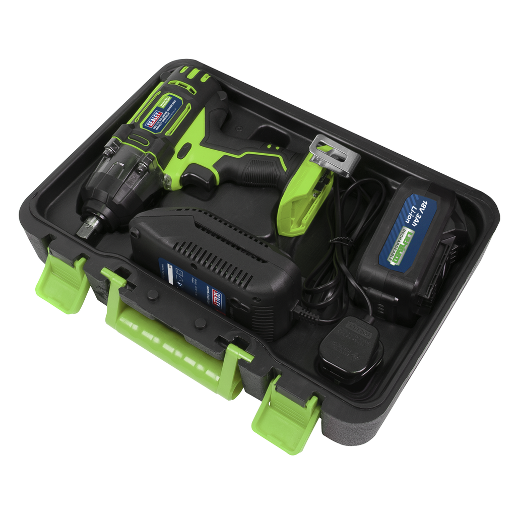 1/2"Sq Drive Hi-Vis Cordless Impact Wrench 18V 3Ah CP400LIHV