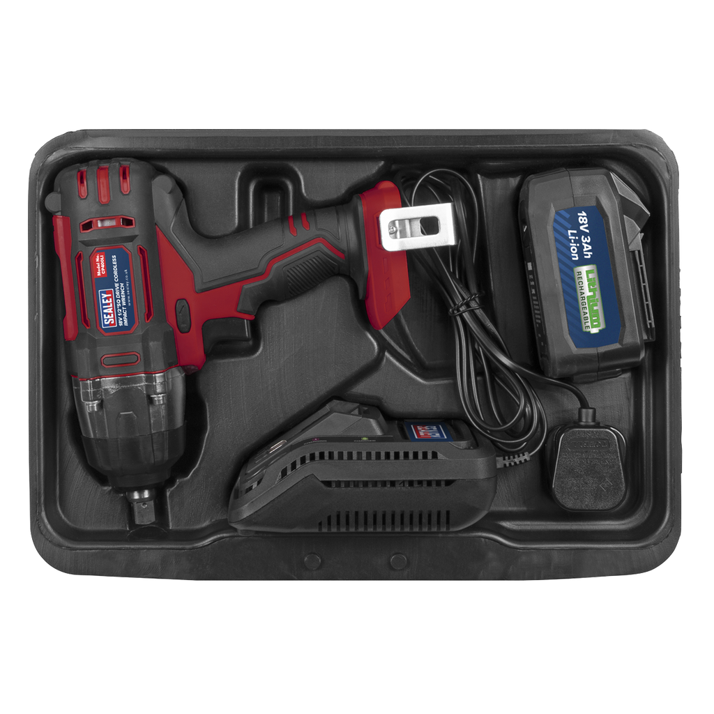 1/2"Sq Drive Cordless Impact Wrench 18V 3Ah CP400LI