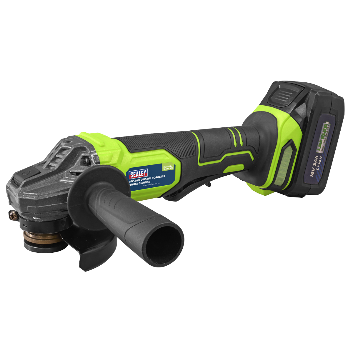115mm Cordless Angle Grinder 18V 3Ah - Green CP401LIHV
