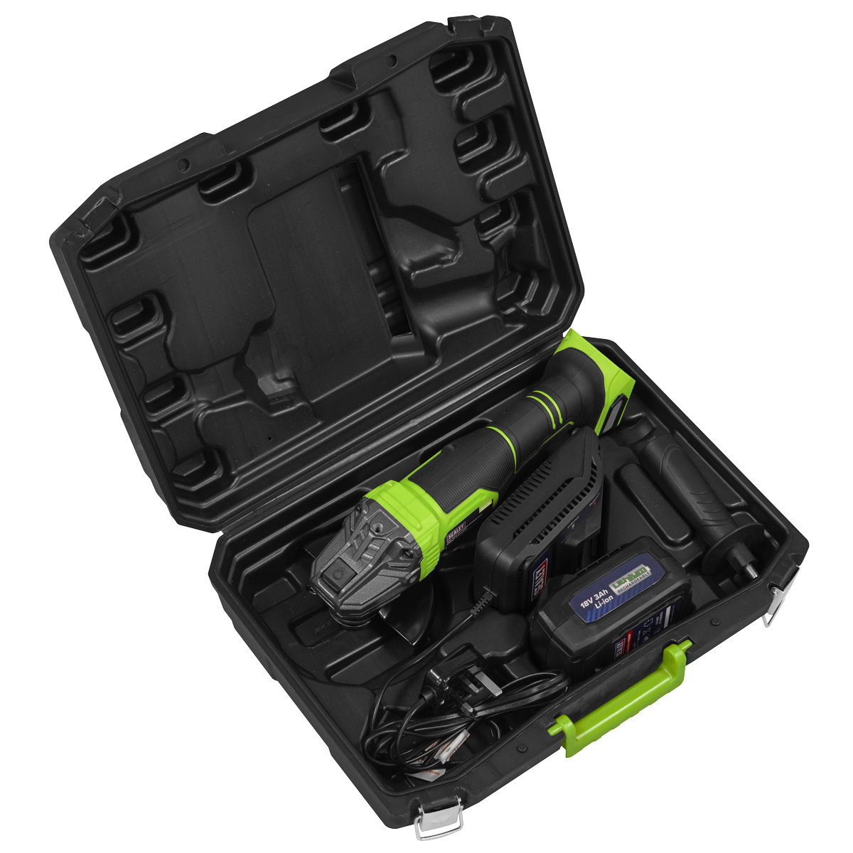 115mm Cordless Angle Grinder 18V 3Ah - Green CP401LIHV