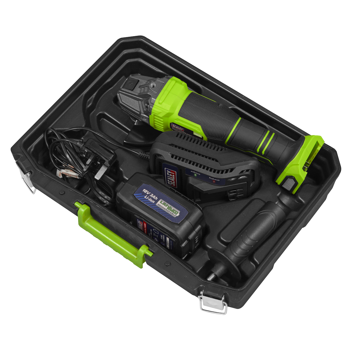 115mm Cordless Angle Grinder 18V 3Ah - Green CP401LIHV