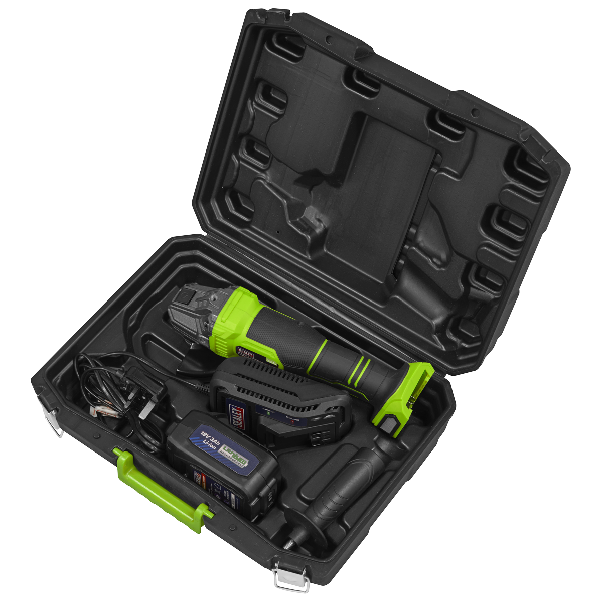 115mm Cordless Angle Grinder 18V 3Ah - Green CP401LIHV