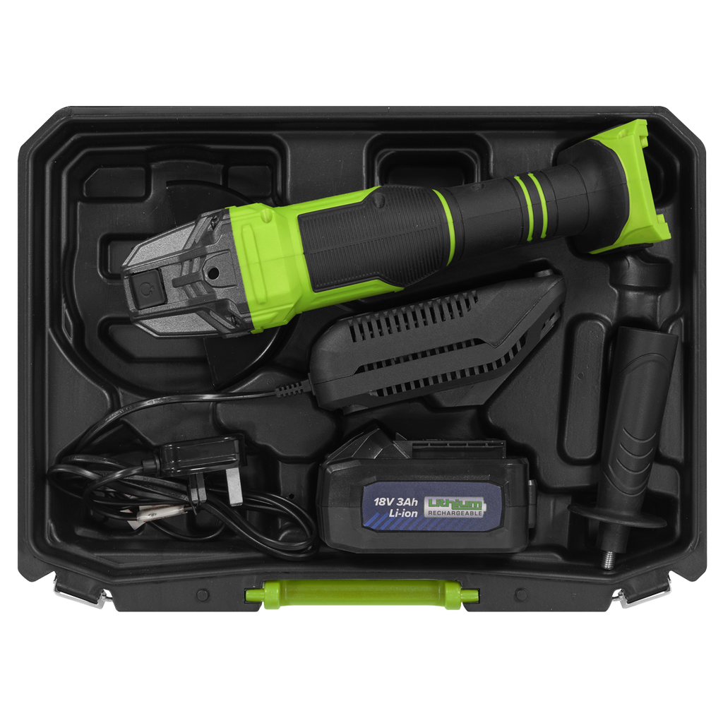 115mm Cordless Angle Grinder 18V 3Ah - Green CP401LIHV