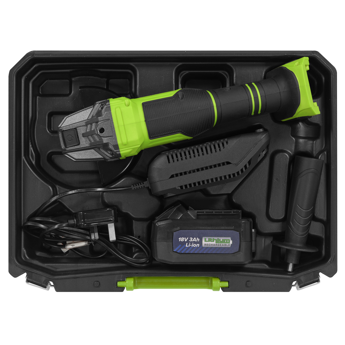 115mm Cordless Angle Grinder 18V 3Ah - Green CP401LIHV