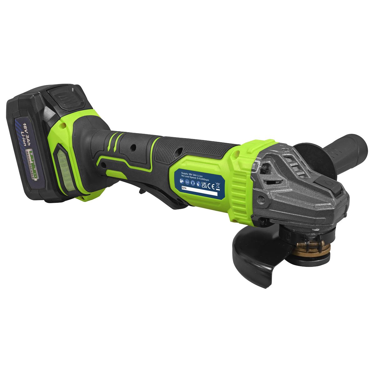 115mm Cordless Angle Grinder 18V 3Ah - Green CP401LIHV
