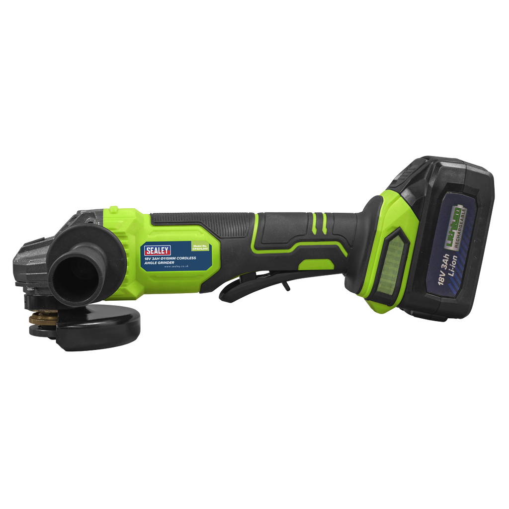 115mm Cordless Angle Grinder 18V 3Ah - Green CP401LIHV