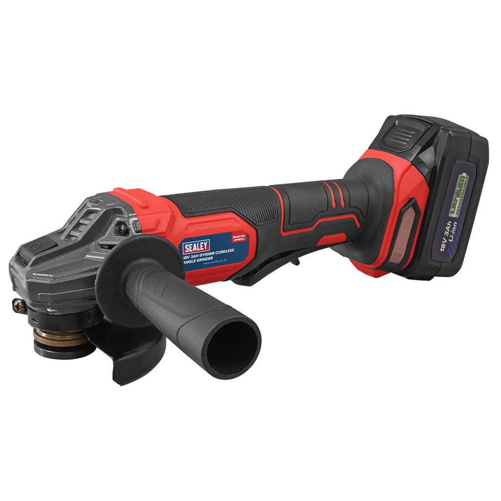 115mm Cordless Angle Grinder 18V 3Ah - Red CP401LI