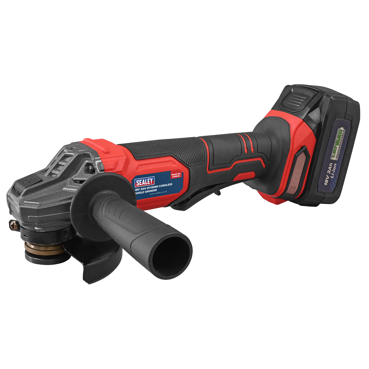 115mm Cordless Angle Grinder 18V 3Ah - Red CP401LI