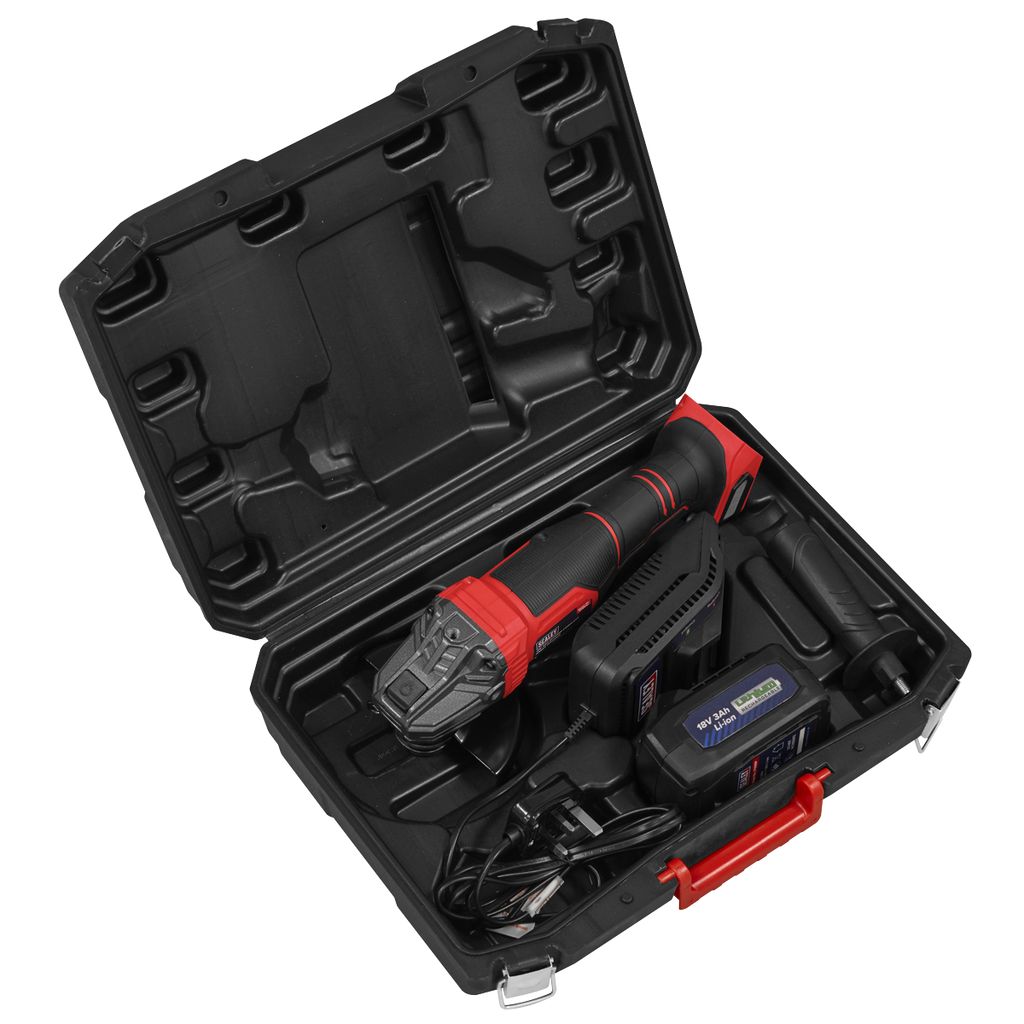 115mm Cordless Angle Grinder 18V 3Ah - Red CP401LI