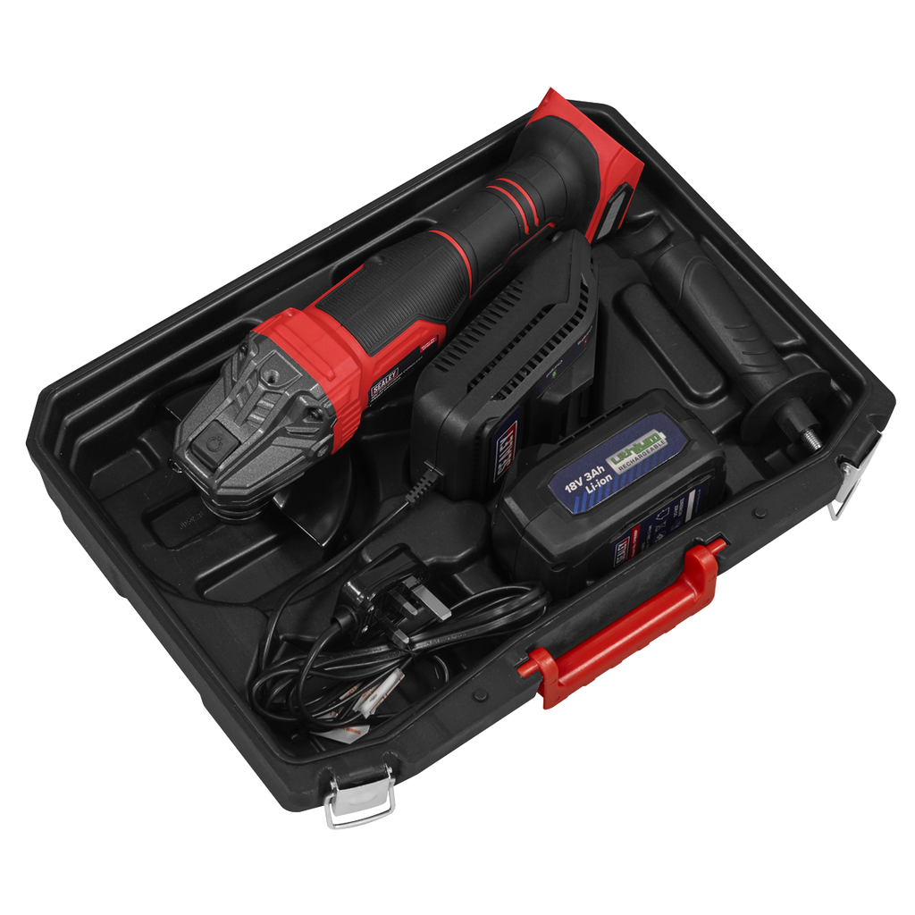 115mm Cordless Angle Grinder 18V 3Ah - Red CP401LI