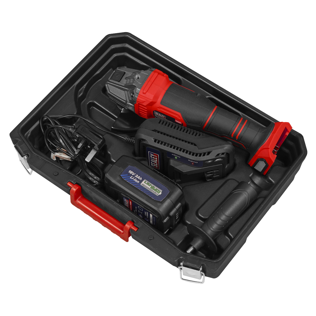 115mm Cordless Angle Grinder 18V 3Ah - Red CP401LI