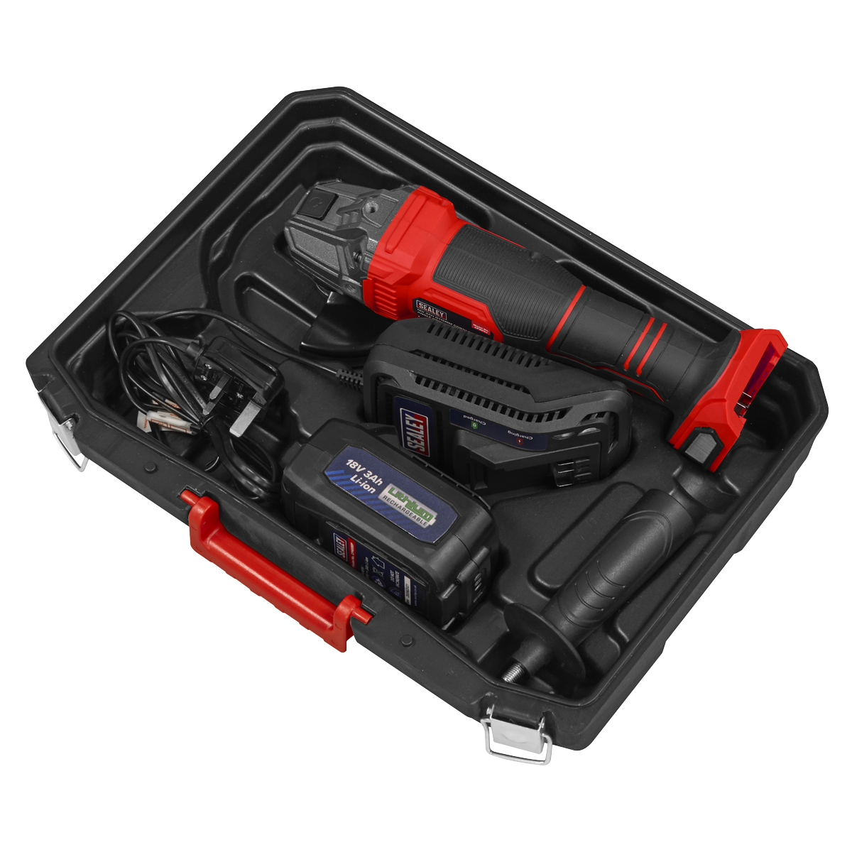 115mm Cordless Angle Grinder 18V 3Ah - Red CP401LI