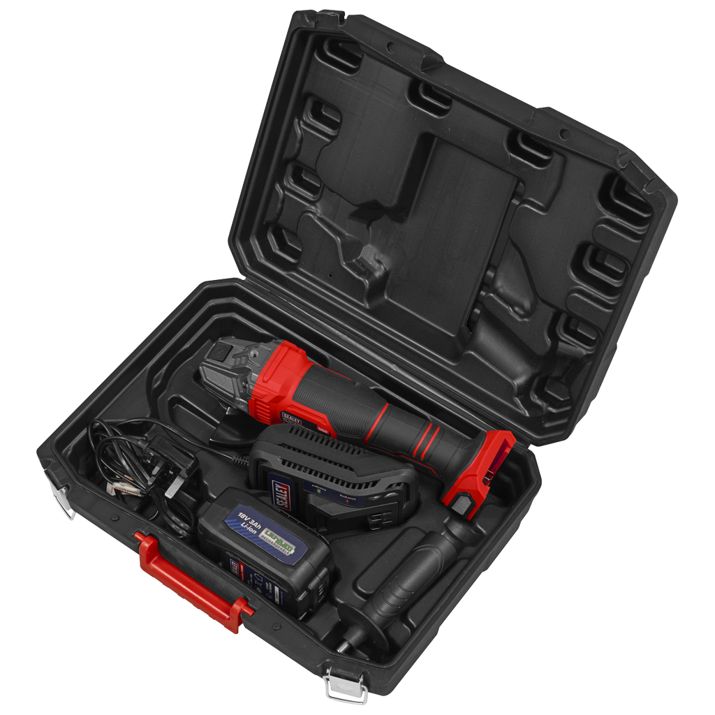 115mm Cordless Angle Grinder 18V 3Ah - Red CP401LI