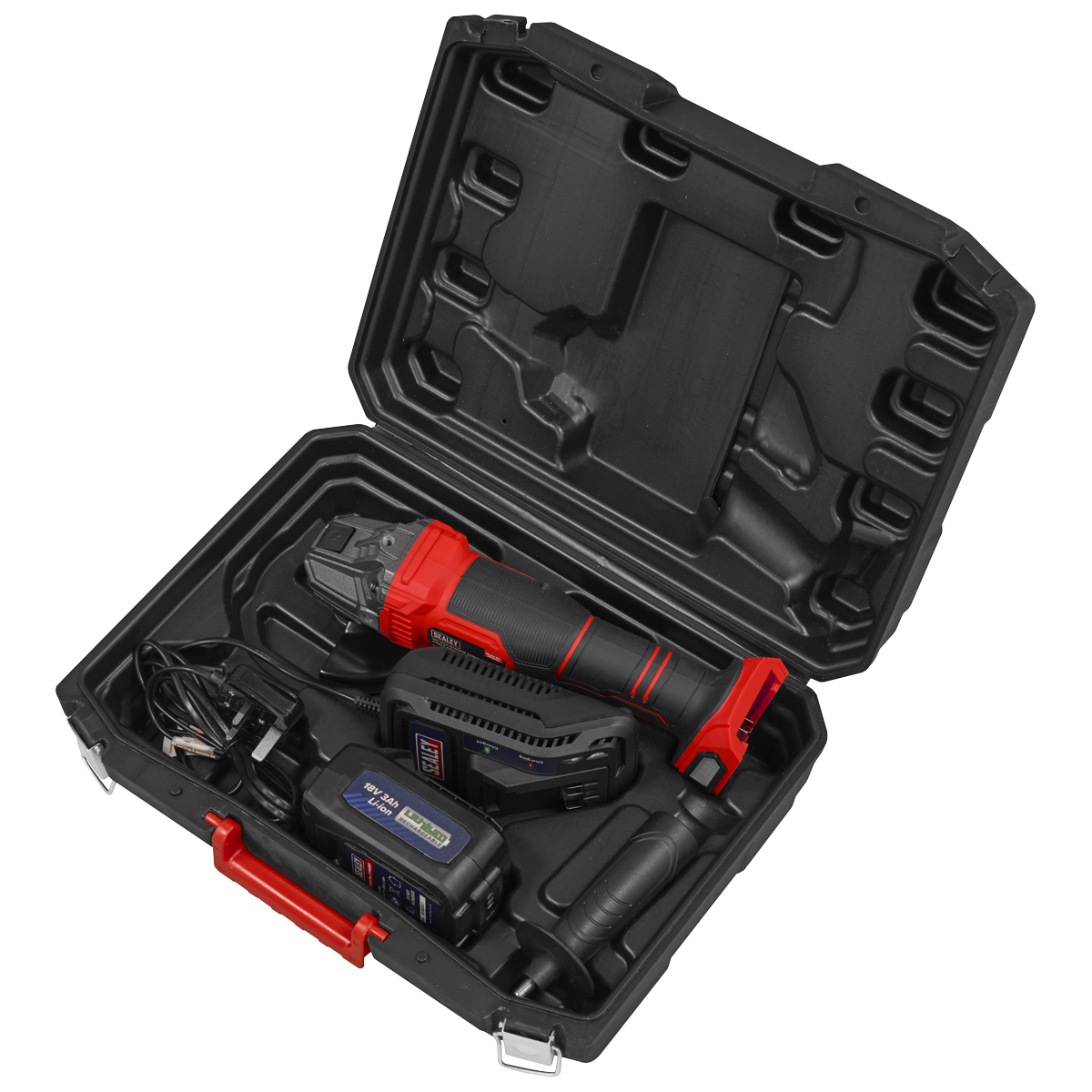 115mm Cordless Angle Grinder 18V 3Ah - Red CP401LI