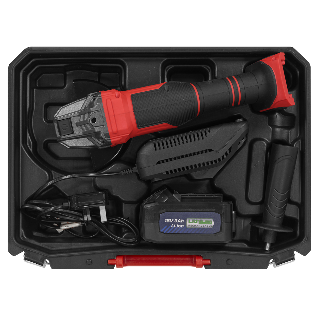 115mm Cordless Angle Grinder 18V 3Ah - Red CP401LI