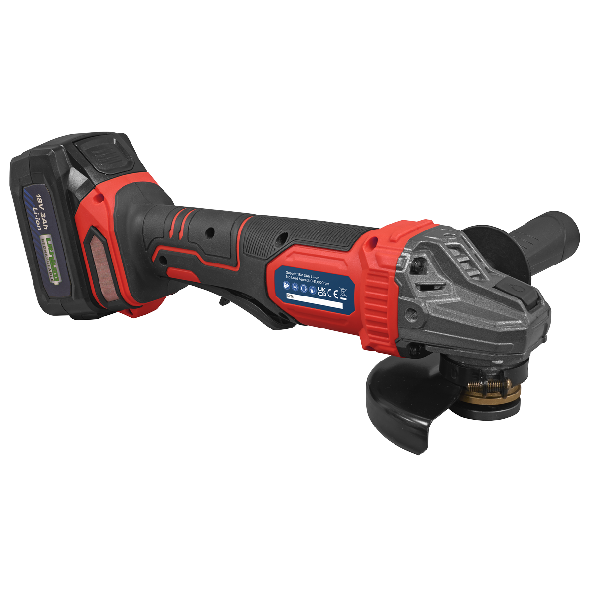 115mm Cordless Angle Grinder 18V 3Ah - Red CP401LI
