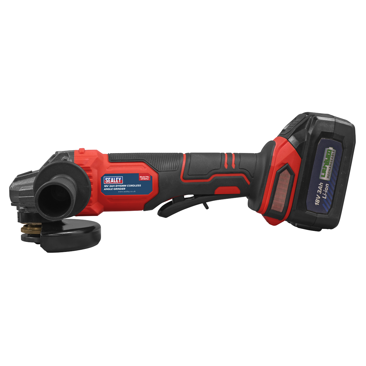 115mm Cordless Angle Grinder 18V 3Ah - Red CP401LI