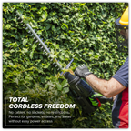 SV20 Series 52cm Cordless Hedge Trimmer Kit 40V 4Ah - 2 Batteries CP40VHTKIT