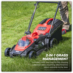 SV20 Series 40cm Cordless Lawn Mower Kit 40V 4Ah - 2 Batteries CP40VLMKIT