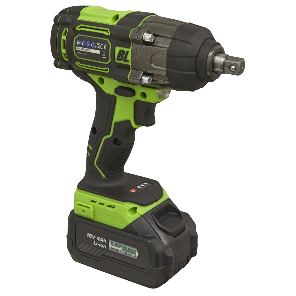 1/2"Sq Drive Cordless Brushless Impact Wrench 18V 4Ah CP650LIHV