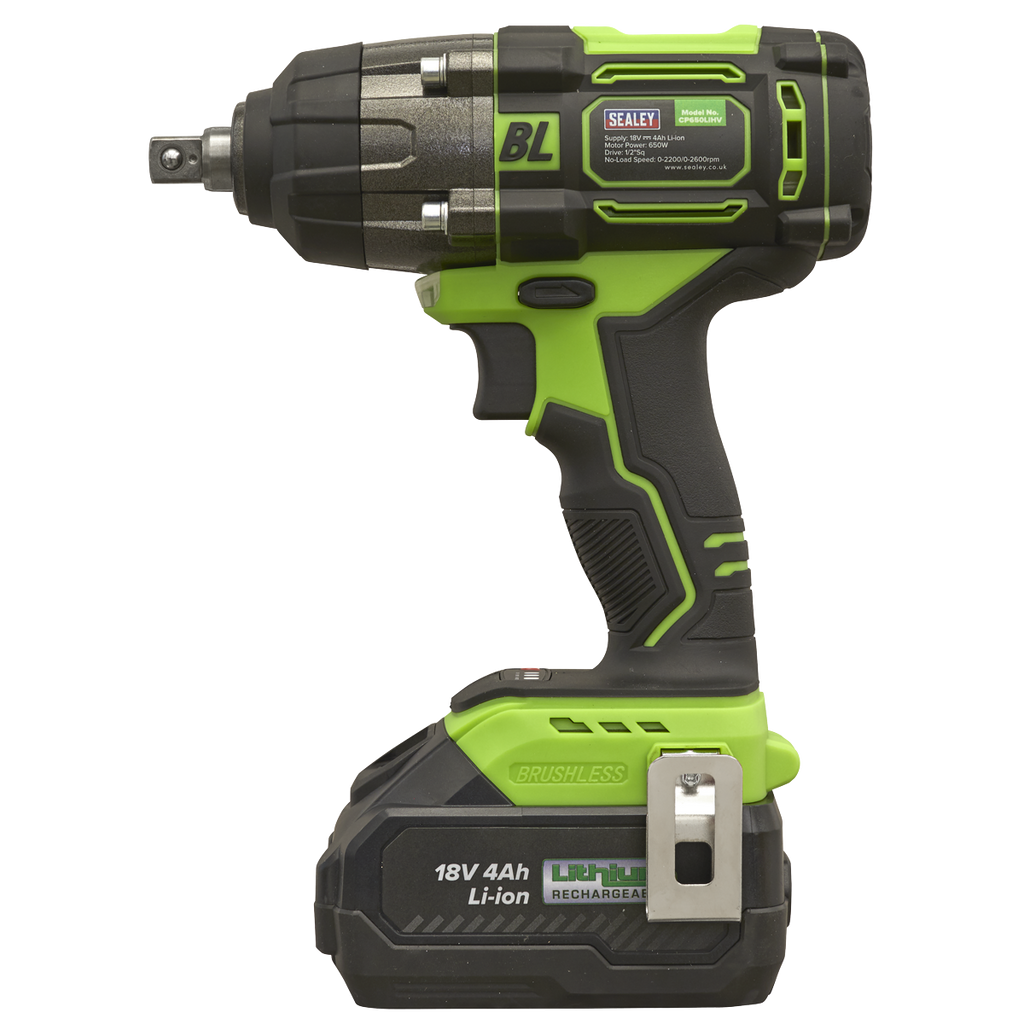 1/2"Sq Drive Cordless Brushless Impact Wrench 18V 4Ah CP650LIHV