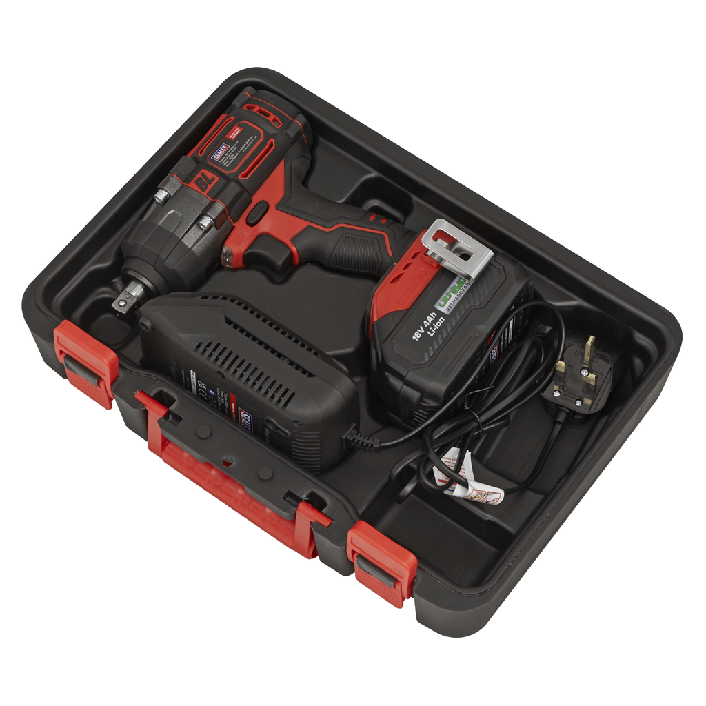 1/2"Sq Drive Cordless Brushless Impact Wrench 18V 4Ah CP650LI