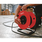 50m Heavy-Duty Cable Reel with Thermal Trip 4 x 230V CR25025