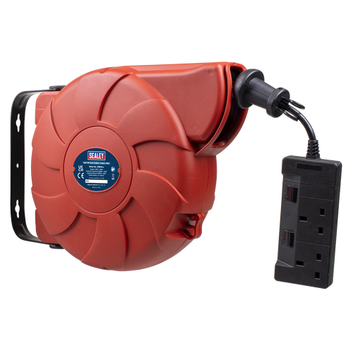 10m Retractable Cable Reel 2 x 230V CRM10