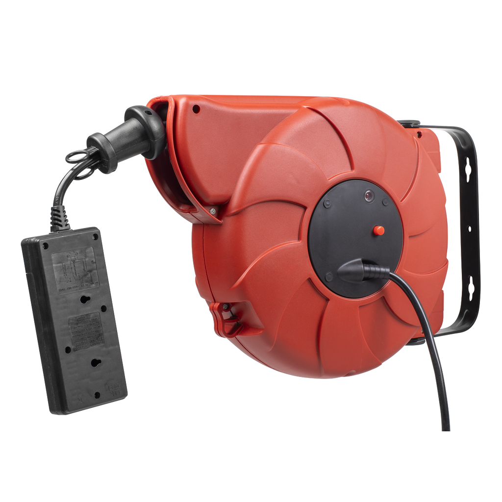 10m Retractable Cable Reel 2 x 230V CRM10