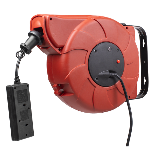 15m Retractable Cable Reel System 2 x 230V CRM15