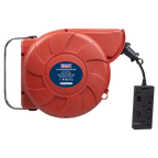 15m Retractable Cable Reel System 2 x 230V CRM15