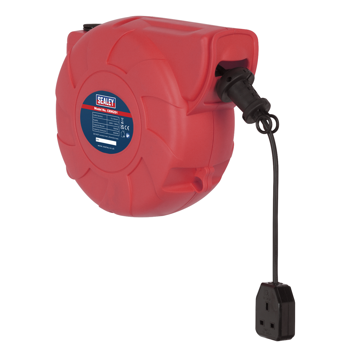 25m Retractable Cable Reel System 1 x 230V CRM251