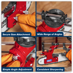 Bar Mounted Chainsaw Chain Sharpening Guide CS02