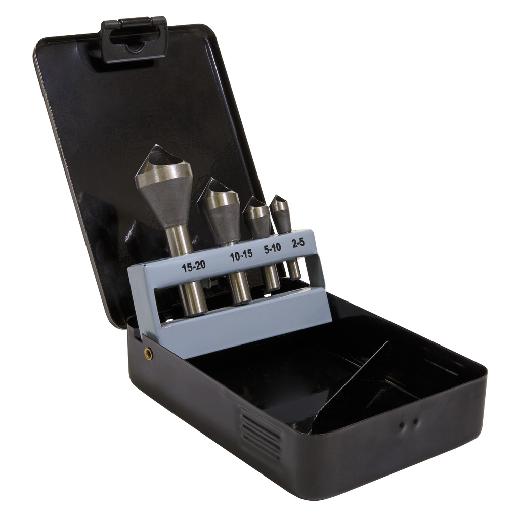 90° Slotted Deburring Countersink Drill Bit Set 4pc CSSET4O