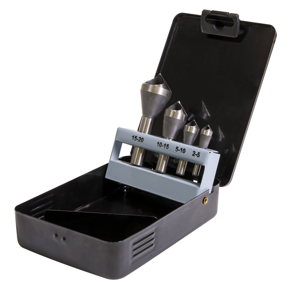 90° Slotted Deburring Countersink Drill Bit Set 4pc CSSET4O