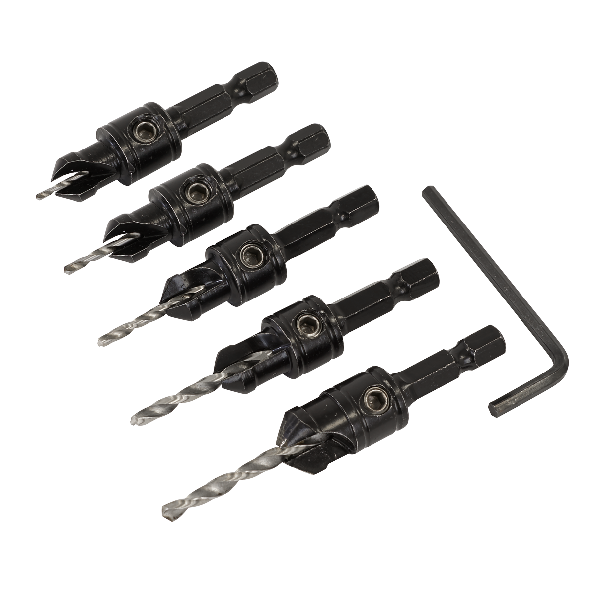 Countersink Drill Bit Set 5pc CSSET5