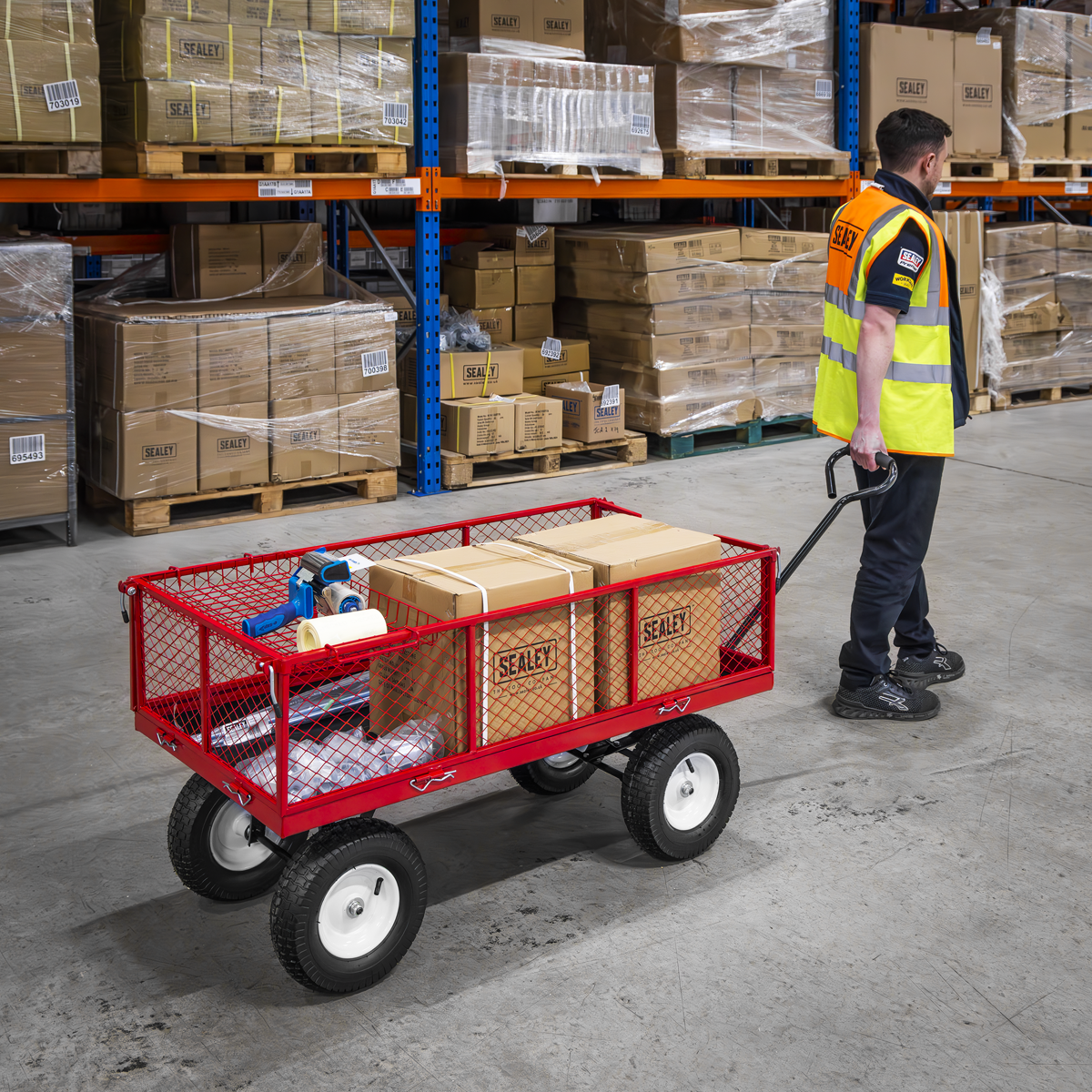 Platform Truck with Folding/Removable Sides 350kg Capacity CST806