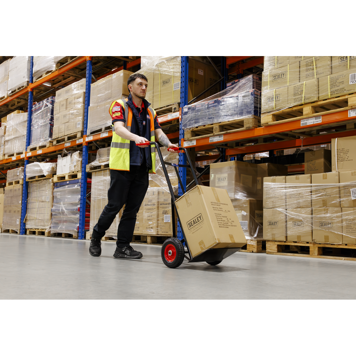 Heavy-Duty Sack Truck with PU Tyres 200kg Capacity CST983HD