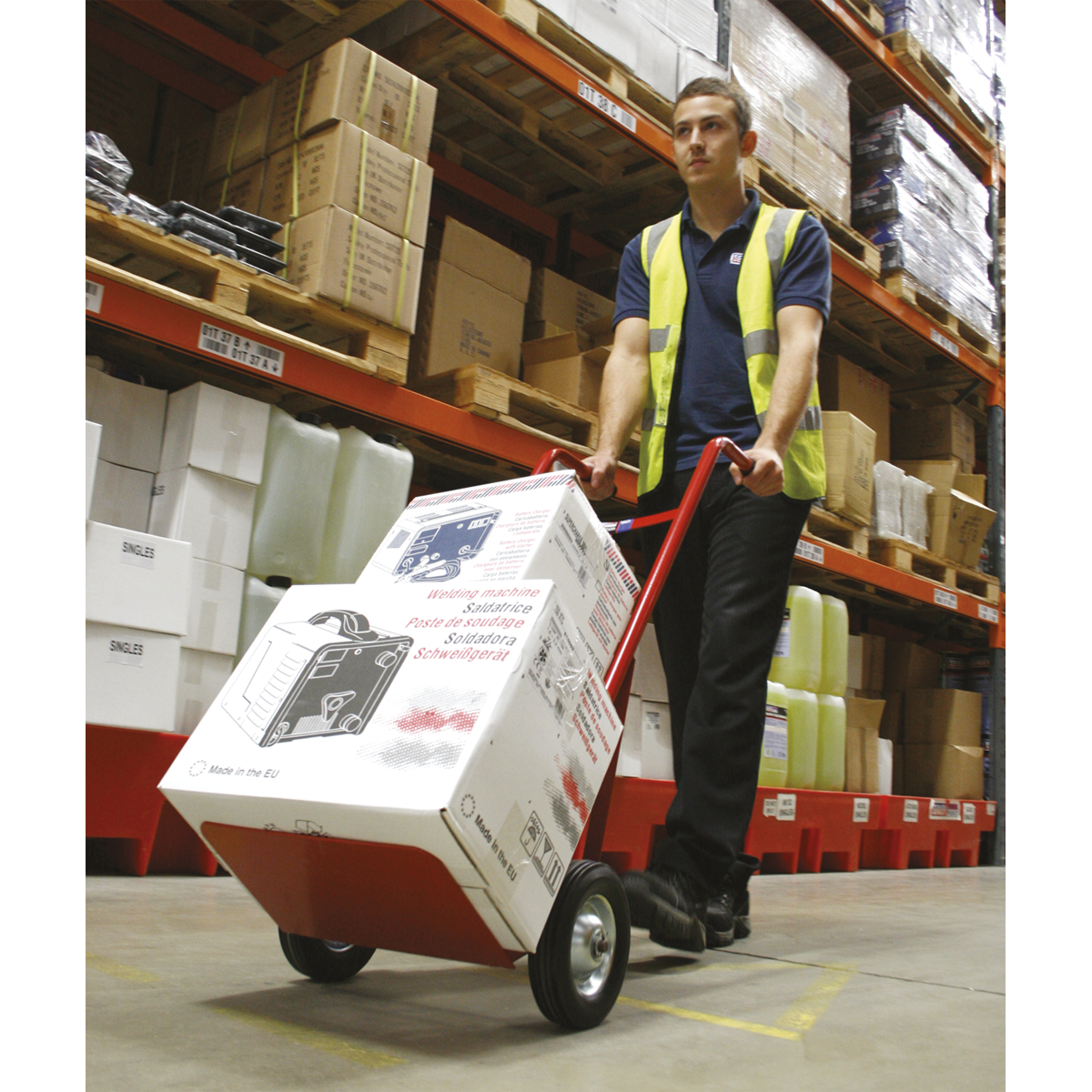 Sack Truck with Solid Tyres 150kg Capacity CST983