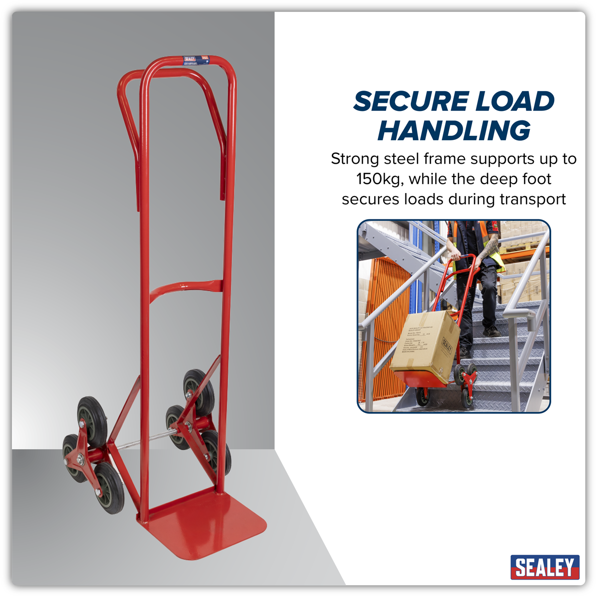 Stair Climbing Sack Truck with Solid Tyres 150kg Capacity CST985